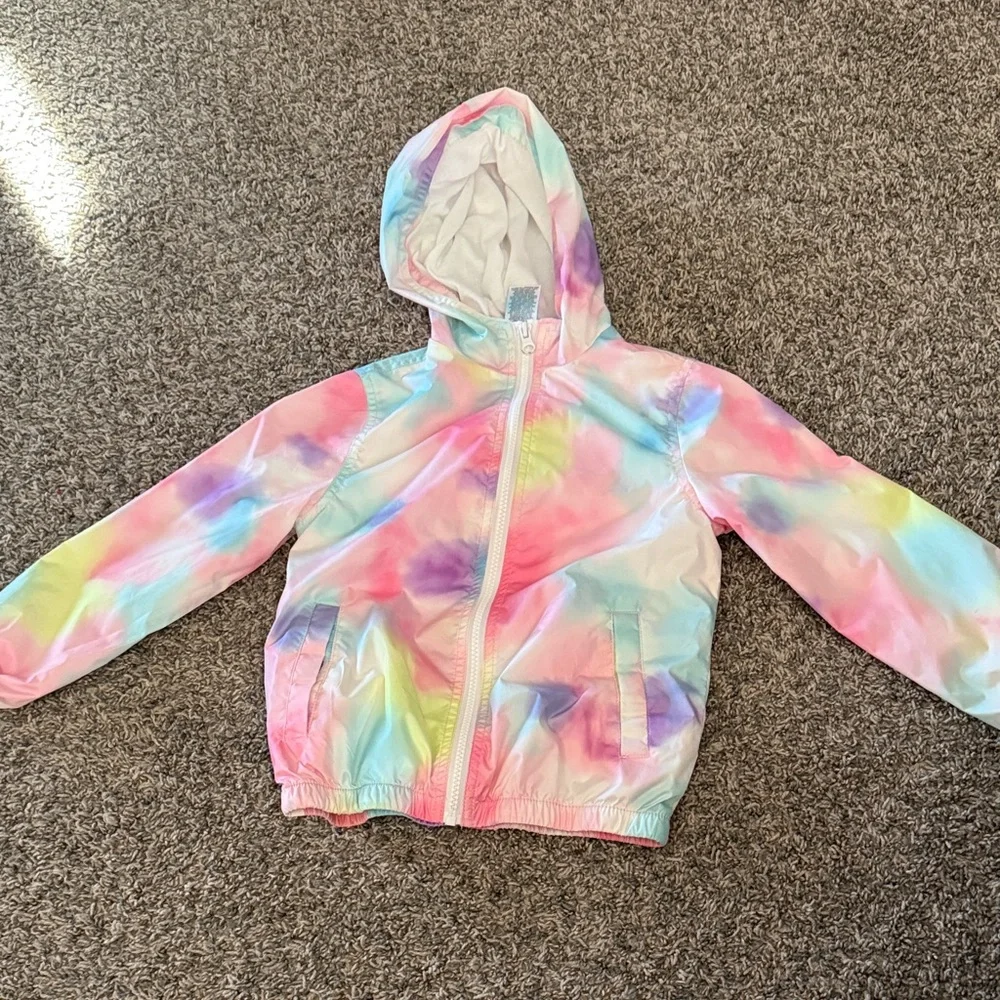 Kids Tie-Dye Hooded Windbreaker - Picture 1 of 4